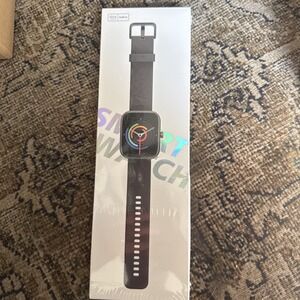 IDW20 Smart Watch 1.91" Alexa Built-In Heart Rate Bluetooth Call Black NEW
